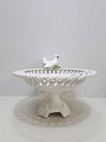 Elegante Zortea Bassano Keramik-Schale mit Vogelmotiv